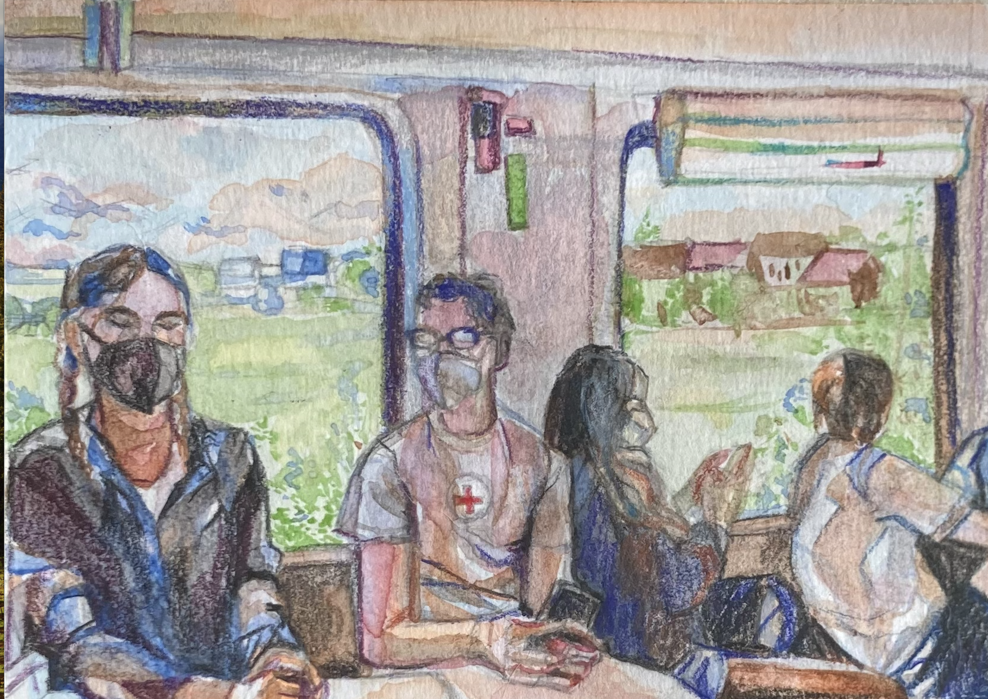 Train Ride Painting